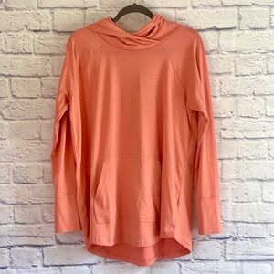 LULAROE SOFT ORANGE OVERSIZED HOODIE - L